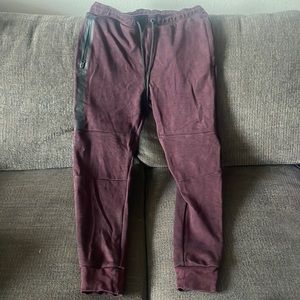 Dark Maroon Active Flex Joggers. American Eagle. Size Medium